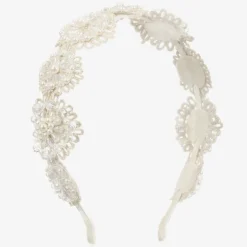 Sienna Likes To Party Girls Silver Flower Hairband New