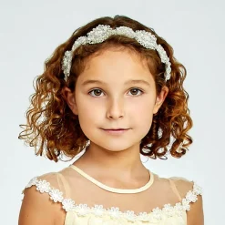 Sienna Likes To Party Girls Silver Flower Hairband New