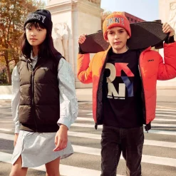 DKNY Girls Silver Jacquard Shirt Dress Best