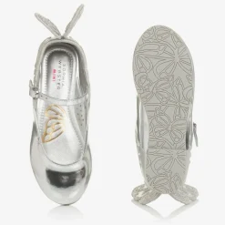 Sophia Webster Mini Girls Silver Leather Shoes Best