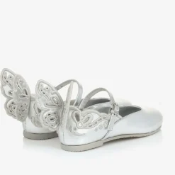 Sophia Webster Mini Girls Silver Leather Shoes Best