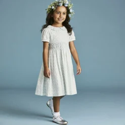 Beatrice amp; George Girls Silver Leather T-Bar Shoes New