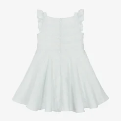 David Charles Girls Sparkly Blue Tweed Dress Outlet