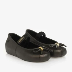 Mini Melissa Girls Sparkly Brown Jelly Shoes Hot