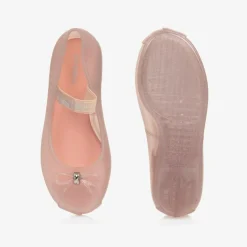 Mini Melissa Girls Sparkly Pink Jelly Pumps Best