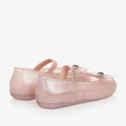 Mini Melissa Girls Sparkly Pink Jelly Shoes Discount