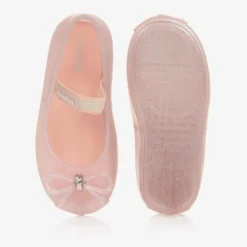 Mini Melissa Girls Sparkly Pink Jelly Shoes Discount