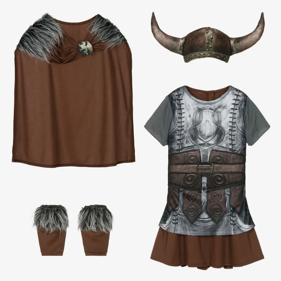 Dress Up by Design Girls Viking Queen Dressing-Up Costume Hot