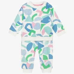 Joyday Girls White & Blue Cotton Tracksuit New