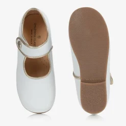Childrens Classics Girls White & Gold Shoes Discount