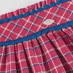 Miranda Girls White & Pink Check Dress Best