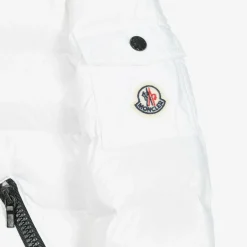 Moncler Enfant Girls White Bady Down Padded Puffer Jacket