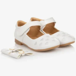 Caramelo Kids Girls White Bow Shoes Outlet