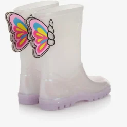 Sophia Webster Mini Girls White Butterfly Rain Boots Online