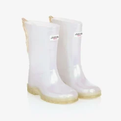 Sophia Webster Mini Girls White Butterfly Rain Boots Sale