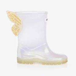 Sophia Webster Mini Girls White Butterfly Rain Boots Sale
