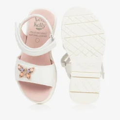 Lelli Kelly Girls White Butterfly Sandals Best