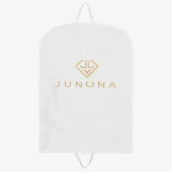 Junona Girls White Chiffon Embroidered Dress Sale