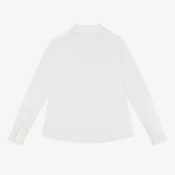 Monnalisa Girls White Cotton Blouse Best
