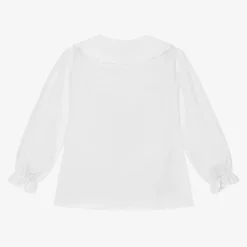 Beatrice amp; George Girls White Cotton Blouse Sale