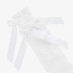 Pretty Originals Girls White Cotton Bow Socks Best