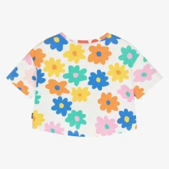 Rock Your Baby Girls White Cotton Boxy T-Shirt New