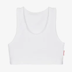 Claesens Girls White Cotton Bra Top Clearance