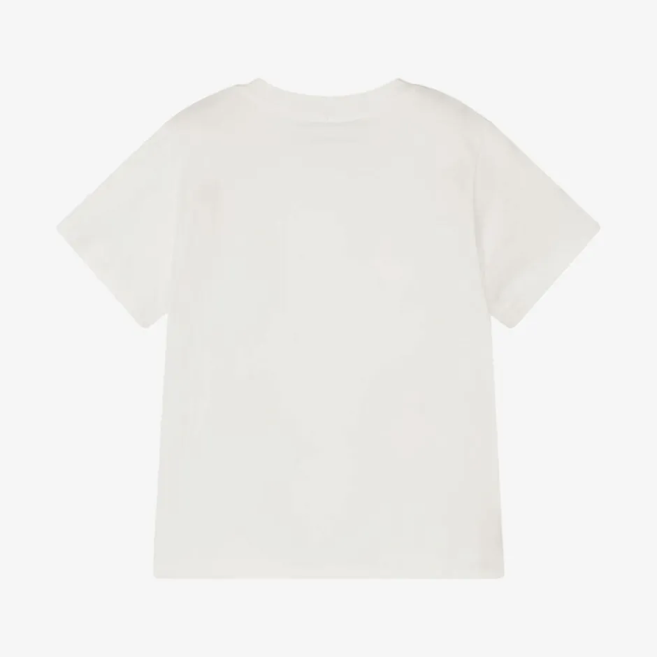 Stella McCartney Kids Girls White Cotton Fairy T-Shirt