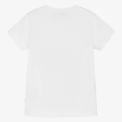 AIGNER Girls White Cotton Handbag T-Shirt Discount