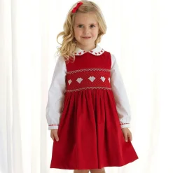 Rachel Riley Girls White Cotton Heart Blouse Ivory Sale