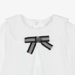 Patachou Girls White Cotton Jersey Top Sale