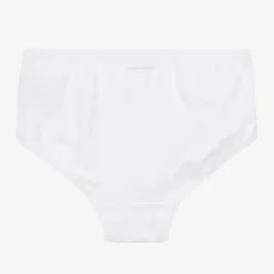 Childrensalon Essentials Girls White Cotton Knickers (5 Pack)