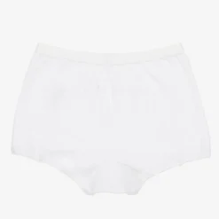 Claesens Girls White Cotton Knickers (2 Pack) Best