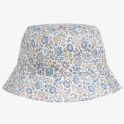 Milledeux Girls White Cotton Liberty Print Sun Hat Outlet