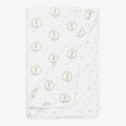 aden + anais Girls White Cotton Muslin Blanket (112cm) Clearance