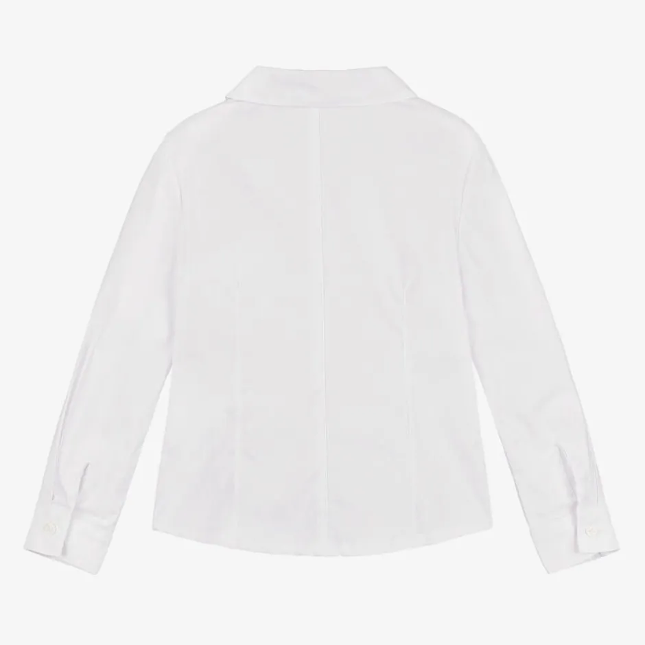 Balloon Chic Girls White Cotton Shirt Sale