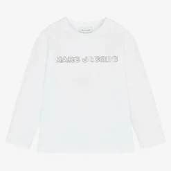 MARC JACOBS Girls White Cotton Top Outlet