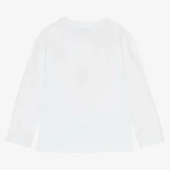 MARC JACOBS Girls White Cotton Top Outlet
