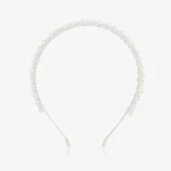 Sienna Likes To Party Girls White Crystal Hairband Outlet