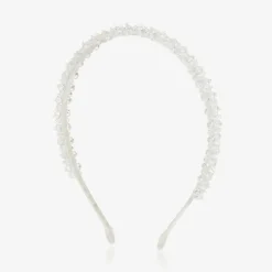 Sienna Likes To Party Girls White Crystal Hairband Outlet