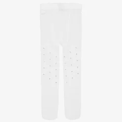 Sevva Girls White Diamanté Tights Discount