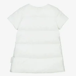 Moncler Enfant Girls White Down Padded Dress Hot