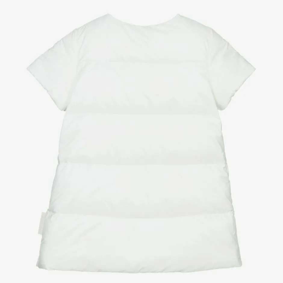 Moncler Enfant Girls White Down Padded Dress Hot