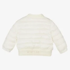 Moncler Enfant Girls White Down Padded Ter Jacket Clearance