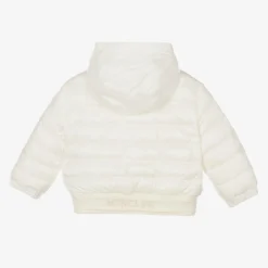 Moncler Enfant Girls White Down Padded Ter Jacket Clearance