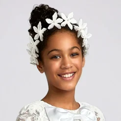 Sienna Likes To Party Girls White Flower Garland Online