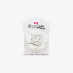 Bowtique London Girls White Flower Hair Clip (6cm) Sale
