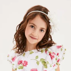 Sienna Likes To Party Girls White Flowers Hairband Discount