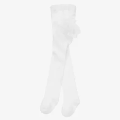 Mayoral Newborn Girls White Lace Frill Tights Sale