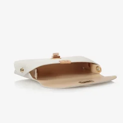 Zaccone Girls White Leather Bag (18cm) Discount